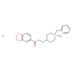 487047-71-2  Piperidinium,4-[3-(1,3-benzodioxol-5-yl)-3-oxopropyl]-1-methyl-1-(phenylmethyl)-,bromide