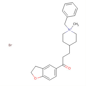 487047-73-4  Piperidinium,4-[3-(2,3-dihydro-5-benzofuranyl)-3-oxopropyl]-1-methyl-1-(phenylmethyl)-, bromide