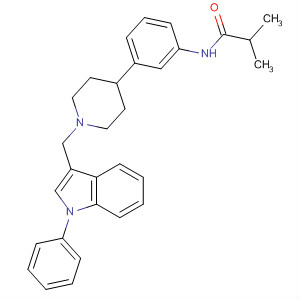 487049-42-3  Propanamide,2-methyl-N-[3-[1-[(1-phenyl-1H-indol-3-yl)methyl]-4-piperidinyl]phenyl]-