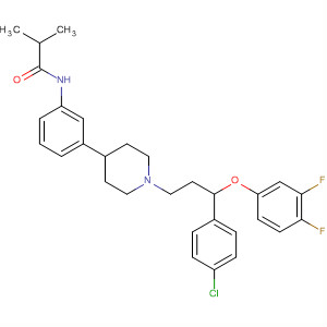 487049-74-1  Propanamide,N-[3-[1-[3-(4-chlorophenyl)-3-(3,4-difluorophenoxy)propyl]-4-piperidinyl]phenyl]-2-methyl-