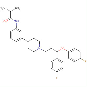 487049-88-7  Propanamide,N-[3-[1-[3-(4-fluorophenoxy)-3-(4-fluorophenyl)propyl]-4-piperidinyl]phenyl]-2-methyl-