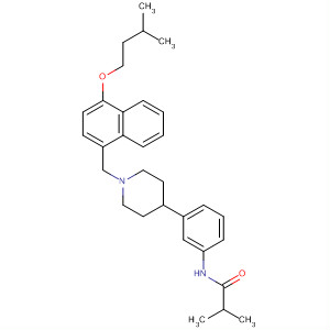 487050-46-4  Propanamide,2-methyl-N-[3-[1-[[4-(3-methylbutoxy)-1-naphthalenyl]methyl]-4-piperidinyl]phenyl]-