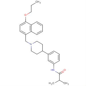 487050-48-6  Propanamide,2-methyl-N-[3-[1-[(4-propoxy-1-naphthalenyl)methyl]-4-piperidinyl]phenyl]-