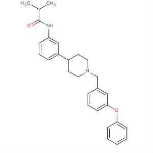 487050-50-0  Propanamide,2-methyl-N-[3-[1-[(3-phenoxyphenyl)methyl]-4-piperidinyl]phenyl]-