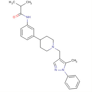 487050-63-5  Propanamide,2-methyl-N-[3-[1-[(5-methyl-1-phenyl-1H-pyrazol-4-yl)methyl]-4-piperidinyl]phenyl]-