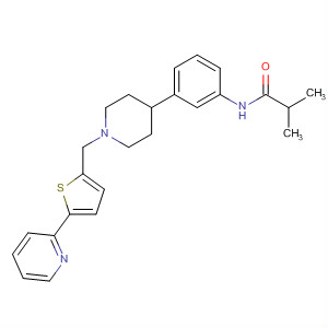487050-70-4  Propanamide,2-methyl-N-[3-[1-[[5-(2-pyridinyl)-2-thienyl]methyl]-4-piperidinyl]phenyl]-