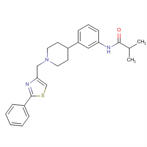 487050-84-0  Propanamide,2-methyl-N-[3-[1-[(2-phenyl-4-thiazolyl)methyl]-4-piperidinyl]phenyl]-
