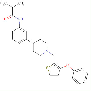 487050-85-1  Propanamide,2-methyl-N-[3-[1-[(3-phenoxy-2-thienyl)methyl]-4-piperidinyl]phenyl]-