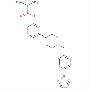 487050-91-9  Propanamide,2-methyl-N-[3-[1-[[4-(1H-pyrazol-1-yl)phenyl]methyl]-4-piperidinyl]phenyl]-