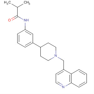 487050-92-0  Propanamide,2-methyl-N-[3-[1-(4-quinolinylmethyl)-4-piperidinyl]phenyl]-