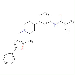 487050-95-3  Propanamide,2-methyl-N-[3-[1-[(2-methyl-5-phenyl-3-furanyl)methyl]-4-piperidinyl]phenyl]-