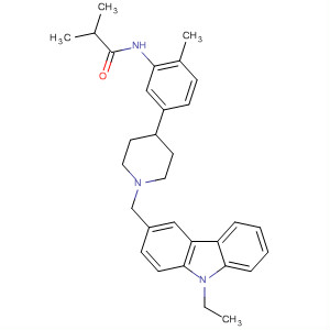487051-13-8  Propanamide,N-[5-[1-[(9-ethyl-9H-carbazol-3-yl)methyl]-4-piperidinyl]-2-methylphenyl]-2-methyl-