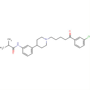 487055-05-0  Propanamide,N-[3-[1-[5-(3-chlorophenyl)-5-oxopentyl]-4-piperidinyl]phenyl]-2-methyl-