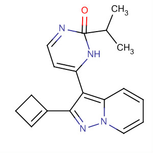 487062-27-1  3(2H)-Pyridazinone,6-[2-(1-cyclobuten-1-yl)pyrazolo[1,5-a]pyridin-3-yl]-2-(1-methylethyl)-