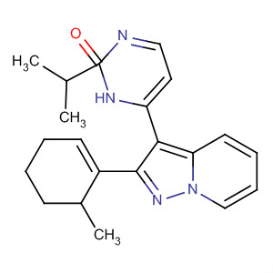 487062-30-6  3(2H)-Pyridazinone,6-[2-(6-methyl-1-cyclohexen-1-yl)pyrazolo[1,5-a]pyridin-3-yl]-2-(1-methylethyl)-