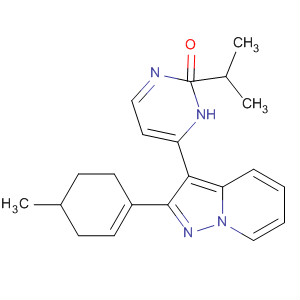 487062-31-7  3(2H)-Pyridazinone,6-[2-(4-methyl-1-cyclohexen-1-yl)pyrazolo[1,5-a]pyridin-3-yl]-2-(1-methylethyl)-