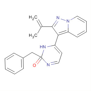 487062-75-9  3(2H)-Pyridazinone,6-[2-(1-methylethenyl)pyrazolo[1,5-a]pyridin-3-yl]-2-(phenylmethyl)-