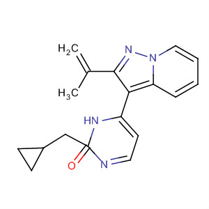 487062-77-1  3(2H)-Pyridazinone,2-(cyclopropylmethyl)-6-[2-(1-methylethenyl)pyrazolo[1,5-a]pyridin-3-yl]-