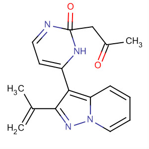 487062-78-2  3(2H)-Pyridazinone,6-[2-(1-methylethenyl)pyrazolo[1,5-a]pyridin-3-yl]-2-(2-oxopropyl)-