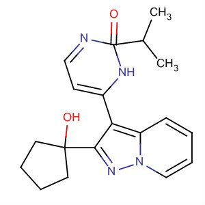 487063-04-7  3(2H)-Pyridazinone,6-[2-(1-hydroxycyclopentyl)pyrazolo[1,5-a]pyridin-3-yl]-2-(1-methylethyl)-