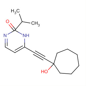 487063-16-1  3(2H)-Pyridazinone, 6-[(1-hydroxycycloheptyl)ethynyl]-2-(1-methylethyl)-