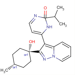 487063-35-4  3(2H)-Pyridazinone,6-[2-(trans-1-hydroxy-4-methylcyclohexyl)pyrazolo[1,5-a]pyridin-3-yl]-2-(1-methylethyl)-
