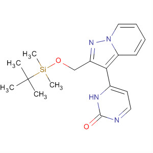 487063-47-8  3(2H)-Pyridazinone,6-[2-[[[(1,1-dimethylethyl)dimethylsilyl]oxy]methyl]pyrazolo[1,5-a]pyridin-3-yl]-