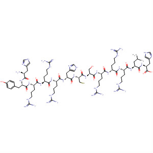 487063-68-3  L-Histidine,L-histidyl-L-tyrosyl-L-arginyl-L-arginyl-L-arginyl-L-histidyl-L-cysteinyl-L-seryl-L-arginyl-L-arginyl-L-arginyl-L-leucyl-