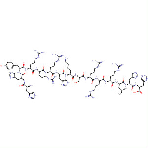 487063-69-4  L-Histidine,L-histidyl-L-histidyl-L-tyrosyl-L-arginyl-L-arginyl-L-arginyl-L-histidyl-L-lysyl-L-seryl-L-arginyl-L-arginyl-L-arginyl-L-leucyl-L-histidyl-