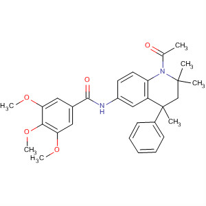 487064-79-9  Benzamide,N-(1-acetyl-1,2,3,4-tetrahydro-2,2,4-trimethyl-4-phenyl-6-quinolinyl)-3,4,5-trimethoxy-