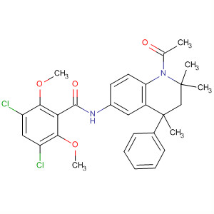 487064-80-2  Benzamide,N-(1-acetyl-1,2,3,4-tetrahydro-2,2,4-trimethyl-4-phenyl-6-quinolinyl)-3,5-dichloro-2,6-dimethoxy-