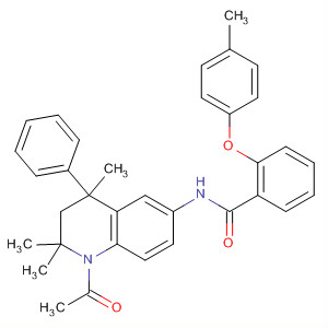 487064-84-6  Benzamide,N-(1-acetyl-1,2,3,4-tetrahydro-2,2,4-trimethyl-4-phenyl-6-quinolinyl)-2-(4-methylphenoxy)-
