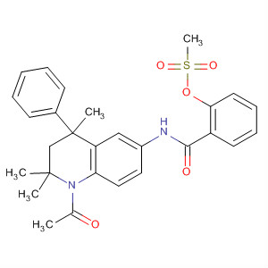 487064-85-7  Benzamide,N-(1-acetyl-1,2,3,4-tetrahydro-2,2,4-trimethyl-4-phenyl-6-quinolinyl)-2-[(methylsulfonyl)oxy]-