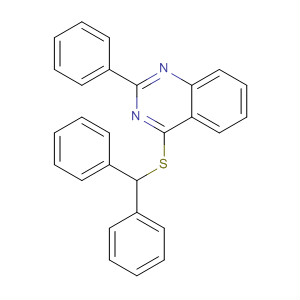 488082-01-5  Quinazoline, 4-[(diphenylmethyl)thio]-2-phenyl-