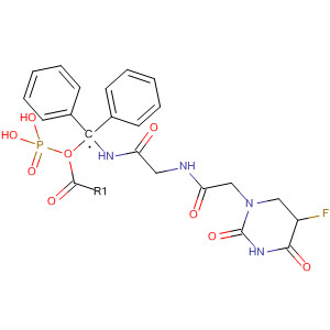 488082-35-5  Phosphonic acid,[[[[[(5-fluoro-3,4-dihydro-2,4-dioxo-1(2H)-pyrimidinyl)acetyl]amino]acetyl]amino]methyl]-, diphenyl ester