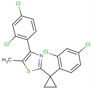 488104-23-0  Thiazole,4-(2,4-dichlorophenyl)-2-[1-(2,4-dichlorophenyl)cyclopropyl]-5-methyl-