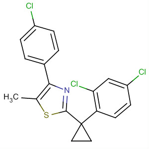 488104-28-5  Thiazole,4-(4-chlorophenyl)-2-[1-(2,4-dichlorophenyl)cyclopropyl]-5-methyl-