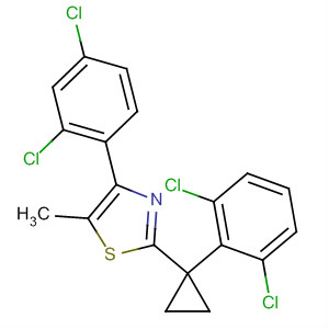 488104-44-5  Thiazole,4-(2,4-dichlorophenyl)-2-[1-(2,6-dichlorophenyl)cyclopropyl]-5-methyl-