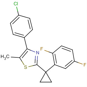 488104-66-1  Thiazole,4-(4-chlorophenyl)-2-[1-(2,5-difluorophenyl)cyclopropyl]-5-methyl-