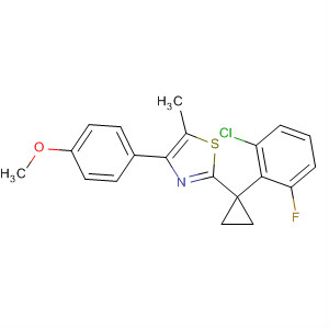488104-69-4  Thiazole,2-[1-(2-chloro-6-fluorophenyl)cyclopropyl]-4-(4-methoxyphenyl)-5-methyl-