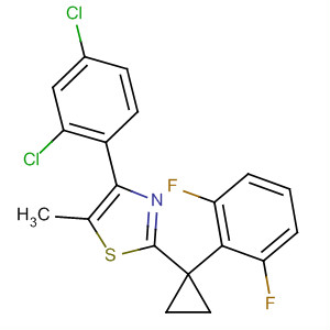 488104-70-7  Thiazole,4-(2,4-dichlorophenyl)-2-[1-(2,6-difluorophenyl)cyclopropyl]-5-methyl-