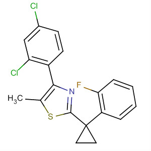 488104-72-9  Thiazole,4-(2,4-dichlorophenyl)-2-[1-(2-fluorophenyl)cyclopropyl]-5-methyl-
