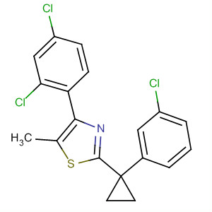 488104-76-3  Thiazole,2-[1-(3-chlorophenyl)cyclopropyl]-4-(2,4-dichlorophenyl)-5-methyl-