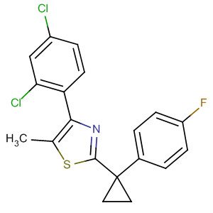 488104-84-3  Thiazole,4-(2,4-dichlorophenyl)-2-[1-(4-fluorophenyl)cyclopropyl]-5-methyl-
