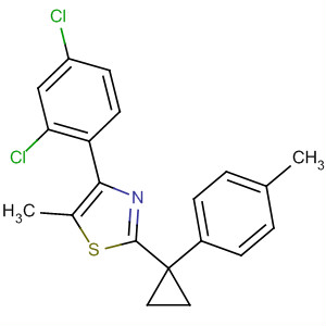 488104-94-5  Thiazole,4-(2,4-dichlorophenyl)-5-methyl-2-[1-(4-methylphenyl)cyclopropyl]-