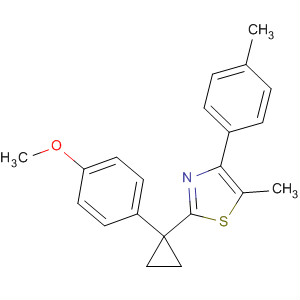 488104-96-7  Thiazole,2-[1-(4-methoxyphenyl)cyclopropyl]-5-methyl-4-(4-methylphenyl)-