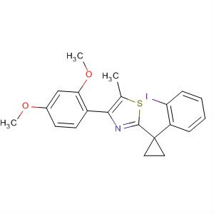 488105-04-0  Thiazole,4-(2,4-dimethoxyphenyl)-2-[1-(2-iodophenyl)cyclopropyl]-5-methyl-