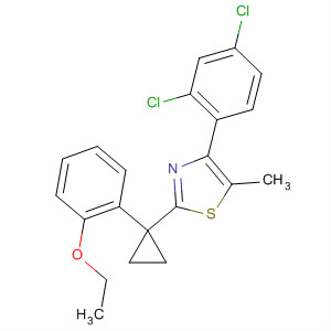 488105-26-6  Thiazole,4-(2,4-dichlorophenyl)-2-[1-(2-ethoxyphenyl)cyclopropyl]-5-methyl-