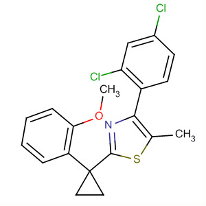 488105-49-3  Thiazole,4-(2,4-dichlorophenyl)-2-[1-(2-methoxyphenyl)cyclopropyl]-5-methyl-
