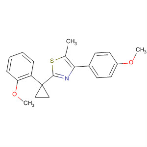 488105-59-5  Thiazole,4-(4-methoxyphenyl)-2-[1-(2-methoxyphenyl)cyclopropyl]-5-methyl-